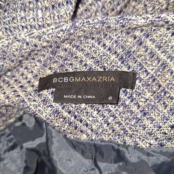 BCBGMaxAzria Gray and Blue Mini Skirt - Picture 6 of 6